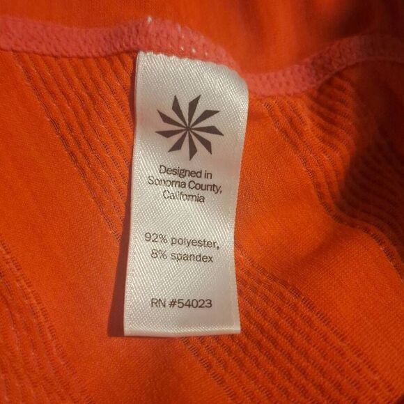 Athleta Womens Kettlebella Racerback Sheer Tank Top XS‎ Red Orange - Picture 4 of 4